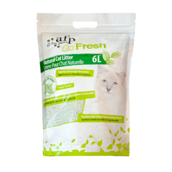 Clumping Natural Cat Litter - Green Tea Scent/6 L